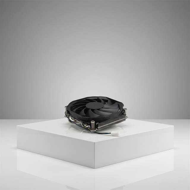 Custom Ultra-thin CPU Air Cooler RS32-4ITX Downdraft Cooling Fan 4 Heat Pipes Aluminum Alloy Base Heat Sink with CNC for AMD