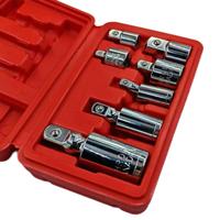 7 Uds manga convertidora mango de trinquete 1/2 3/8 1/4 Drive adaptador de cabeza de enchufe de coche herramienta de reparación para llaves de impacto herramienta Manual