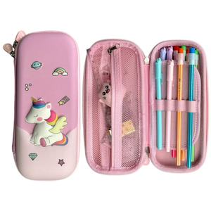 Bán Buôn Công Suất Lớn Dễ Thương Cầu Vồng Unicorn Thiết Kế Trường Bút Chì Trường Hợp EVA Cứng Không Thấm Nước Bút Chì Pouch Tùy Chỉnh Văn Phòng Phẩm Hộp - Product Image 1