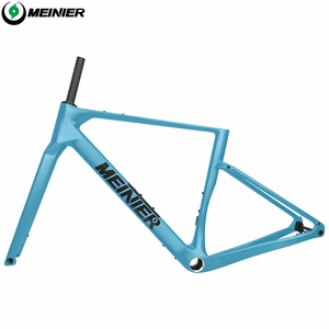 Nouveau cadre de vélo de gravier en fibre de carbone avec tailles S/M/L/XL et boîte à outils, compatible avec les roues 700c - Product Image 1