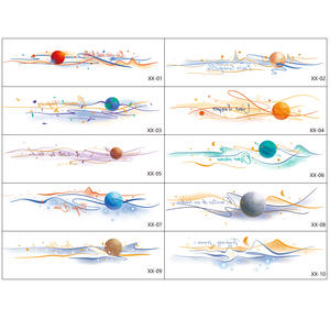 Autocollants de <span class=keywords><strong>tatouage</strong></span> <span class=keywords><strong>temporaire</strong></span> en papier coloré de Style français planète Style Hyuna Simple belle bague de bras de ligne de fille de grande valeur - Product Image 1