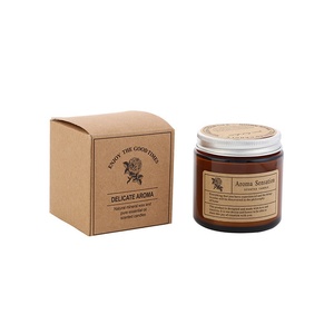 Petite bougie parfumée en bouteille marron, sans fumée, dans un verre couleur thé, décoration intérieure, événements, cadeau, parfum, faite à <span class=keywords><strong>la</strong></span> main - Product Image 5