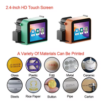 Impresora de Inyección de Tinta Portátil de 12.7mm, Mini Codificador Portátil para Fecha, Código de Barras, Código QR, Logotipo en Madera, Metal, Vidrio, Plástico y Cartón
