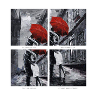 Peinture à l'huile abstraite moderne 50*70cm, art mural décoratif, couple amoureux, image personnalisée, noir et blanc, peinte à la main au couteau