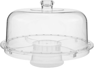 Giá đỡ bánh trong suốt đa dụng 6 trong 1 được đặt với đĩa phục vụ, bát Salad & khay trái cây cho các bữa tiệc dã ngoại - Product Image 6