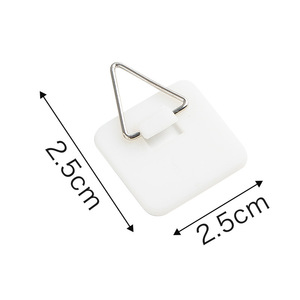<span class=keywords><strong>Support</strong></span> de plaque murale adhésif crochet de nouveauté auto-adhésif vertical pour salle de bain cuisine bureau enduit de caoutchouc - Product Image 5