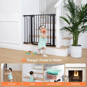 Cổng An Toàn Cho Bé Siêu Rộng 37.8 "-43.3", Cổng Tự Động Đóng Cửa Cho Chó Cầu Thang Cửa Nhà, Gắn Áp Lực Dễ Dàng Đi Qua Thú Cưng G - Product Image 2