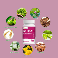 Marque distributeur Complément alimentaire naturel à base de plantes chinoises Capsules amincissantes de 14 jours pour brûler les graisses et perdre du poids
