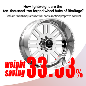 American Force Wheels 61 REBEL SS H-Shape Deep Lip Forged Llantas 10 Lug para Chevy Silverado Ford 2017 Pickup Truck - Product Image 2