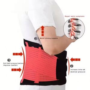 <b>Elastic</b> Mesh Waist Trimmer <b>Belt</b> Neoprene Back Support Slimming Band Lower Back Brace Waist Support Universal Fit Comprehensive - Product Image 4