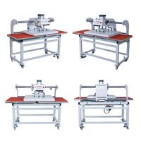 Presse à chaud pneumatique industrielle double station, imprimante pneumatique grand format pour vêtements 60x80, transfert DTF