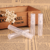Mini bouteille atomiseur vide en plastique 2ml 3ml 5ml pression PP flacons de pulvérisation de parfum
