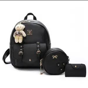 China Supplier Festival Vintage Set Backpack Back To School Leather Backpack For Girl