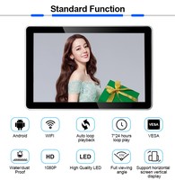 Écran d'affichage publicitaire numérique LCD Android Wi-Fi de 10,1 pouces avec boîtier métallique de petite taille