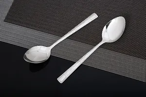 Wholesale Stainless Steel Cutlery Spoon Durable Reusable Dinnerware Spoon