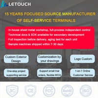 Kios Check-in Mandiri Hotel Layar Sentuh 43 Inci Terminal Layanan Mandiri Dengan Pembaca Kartu, Pemindai Kode QR, dan Printer Struk Thermal