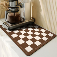 Tapis de séchage de vaisselle en Diatomite facile à nettoyer tapis de vidange de Machine à café pour la cuisine