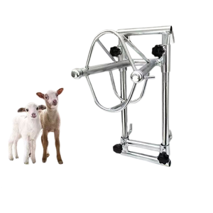 Support de fixation de tête en acier inoxydable <span class=keywords><strong>pour</strong></span> moutons et chèvres, <span class=keywords><strong>pour</strong></span> soins vétérinaires et tonte - Product Image 1