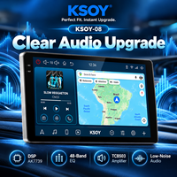 KSOY-08 Radio Mobil Android Universal Layar Sentuh QLED Wireless Carplay GPS Head Unit 8+128G Kamera 360 Optik Koaksial FM AM 4G
