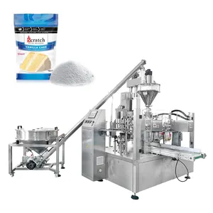 Automatic 200g 500g baking flour powder doypack bag packing and filling machine powder premade bag filling machine
