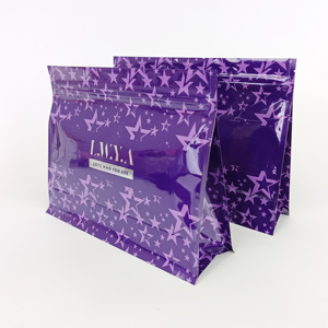 Sacs à fond plat personnalisés imprimés pour emballage alimentaire, sachets en aluminium à fond plat pour noix sèches, chips et autres snacks - Product Image 3