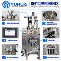 Machine d'emballage automatique YH pour sachets de miel, machine de remplissage et d'emballage de sachets de miel liquide visqueux, machine d'emballage de bâtonnets de miel