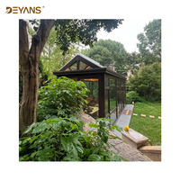 Kit de véranda moderne en alliage d'aluminium avec verre Low-E pour jardin et villa, garantie 5 ans, vente directe usine, privé