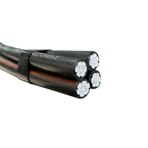 Good Quality Aluminum Twist Service Drop Electric Pvc/Xlpe Insulated ABC Cables Specification Aluminum Cable