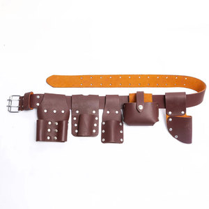 Professional Electrician <b>Tool</b> Bag with Belt for Men Premium Quality Genuine Leather Best Supplier <b>Tool</b> Kit - Product Image 1