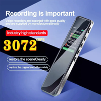 Nouveau Dictaphone Numérique 8 Go Mini Enregistreur Vocal Numérique 32h d'Enregistrement Lecteur MP3
