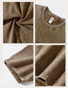 Men's Solid Color Cotton T-Shirt Short Sleeve O-Neck Regular t shirt Fit Casual Jersey Knitted <b>Plain</b> Dyed Breathable Top <b>tshirt</b> - Product Image 5