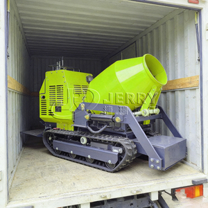 Malaxeur-bétonnière portatif sur chenilles, mini-diesel, haute efficacité, pour mortier - Product Image 4