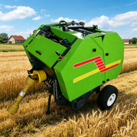 Mini-presse à balles agricole pour foin, paille et herbe, entraînée par prise de force (PTO)