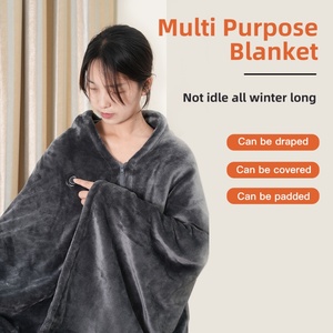 High Quality Far-Infrared Electric Blanket with Three Speed Temperature Control Wearable <b>Heated</b> Blanket for Outdoor Use - Product Image 2