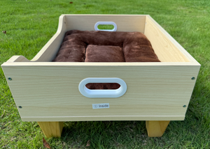 Anpassbares tragbares Hunde bett aus Holz Stapelbares rundes Nest Abnehmbare wasch bare Abdeck box Verpackt All Seasons Use for Home Pet <span class=keywords><strong>Store</strong></span> - Product Image 4