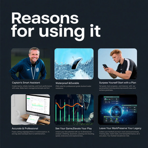 Bóng đá hoạt động <span class=keywords><strong>Tracker</strong></span> Wearable Công nghệ bóng đá thiết bị đào tạo IP66 không thấm nước hiệu suất Analyzer với app - Product Image 3