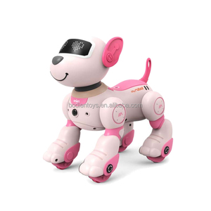 Robot chien télécommandé en plastique ABS, jouet éducatif avec fonctions de danse, chant, lumière et son, mini animal de compagnie rechargeable, échelle 1:14, pour tous les âges - Product Image 2