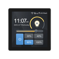 Promotion L10 Tuya Wifi Zigbee Interrupteur mural intelligent tactile plein écran avec variateur 1 canal, commande vocale Alexa Google