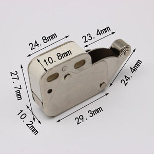 Elephant Trunk Hook Rebound Device 24.8x23.4x29.3mm Nickel Plated Self <b>Locking</b> <b>Cabinet</b> Door Hardware Minimalist Design - Product Image 1