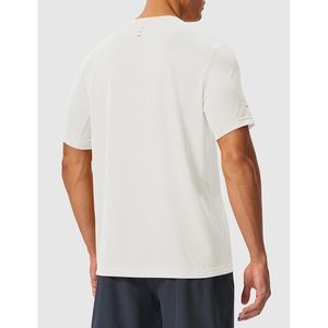 Rdruko Chemise de sport pour homme, coupe ajustée, anti-humidité, manches courtes, pour entraînement, gym, course à pied, blanc, 4XL - Product Image 2