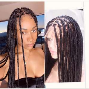 Perruque tressée synthétique blonde style <span class=keywords><strong>Jennifer</strong></span> Morden pour femme noire - Product Image 6