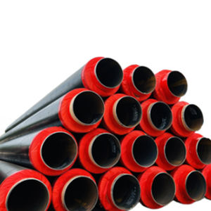 Tubo de soldadura térmica de polietileno de alta densidad de entierro directo Tubería de agua caliente de aislamiento de acero preaislado ASTM para tubería de perforación - Product Image 1