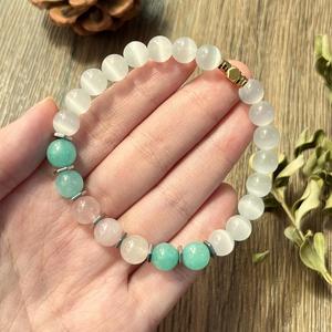 Natural Stone Bracelet Colorful Glass Beaded Aura Protection Fast Worldwide Shipping for Wholesalers Gift Set Assembly - Product Image 1