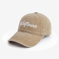 Gorras de Béisbol Personalizadas de 6 Paneles con Logotipo Bordado, Gorras de Algodón Lavado sin Estructura, Gorras de Papá