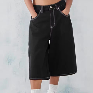 Shorts en <span class=keywords><strong>jean</strong></span> délavés sur mesure pour hommes MC Build Manufacturer – Jorts baggy streetwear d'été en denim de haute qualité pour hommes - Product Image 5