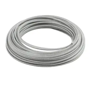 Factory Sales 304 316L Rvs Pvc Gecoat Staaldraad Rubber Coated Lifting Draad Touw