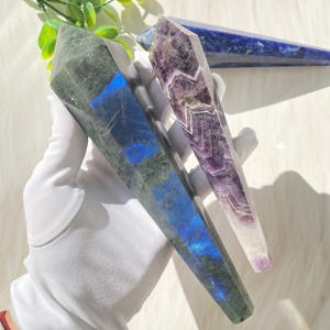 批发天然高品质治疗水晶石根棒点灵气宝石水晶占卜权杖装饰礼品 - Product Image 2