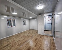 Casa Container Prefabbricata Pieghevole su Misura, Edificio Modulare Portatile e Impilabile per Cantieri e Rifugi di Emergenza