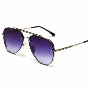 Últimas Novedades 2020, Gafas de Sol Vintage de Moda para Hombre y Mujer, Lentes Degradadas sin Montura, Protección UV400, Gafas de Sol Extra Grandes - Product Image 1
