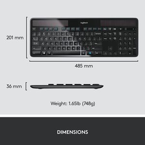 K750 Original 100% Wireless Solar <b>Keyboard</b> 2.4ghz with <b>Usb</b> Unifying Ultra-thin K750 K750 Wireless Solar <b>Keyboard</b> - Product Image 4